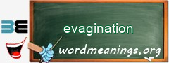 WordMeaning blackboard for evagination